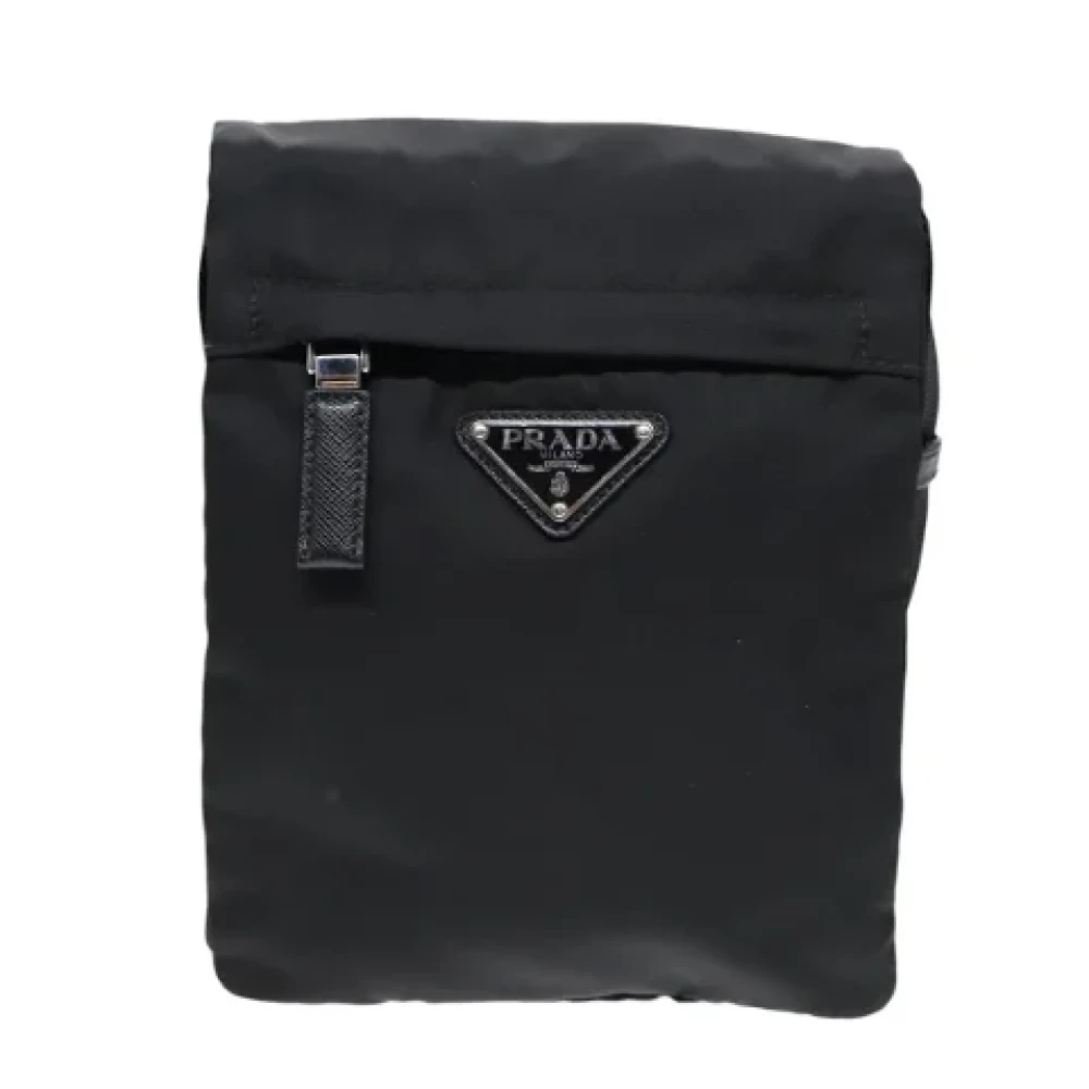 Prada Vintage Pre-owned Nylon prada-bags Black Dames