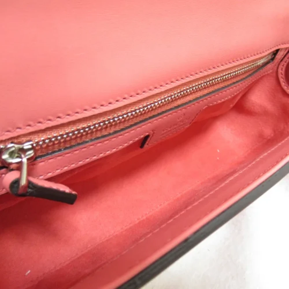 Gucci Vintage Pre-owned Leather crossbody-bags Pink Dames