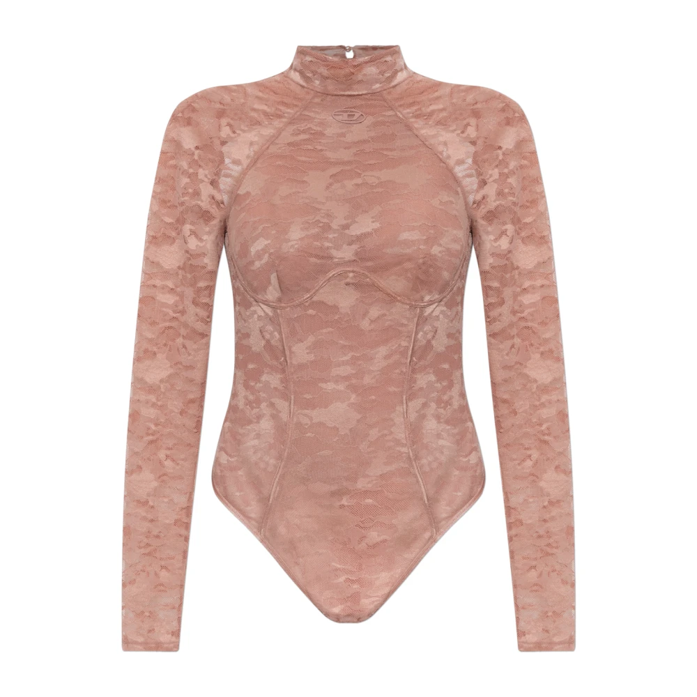 Diesel Vrouw Roze Tops Dames, 2XS, Katoen, Vivian-Utlt Bodysuit
