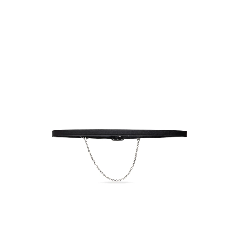 Amiri Leren riem Black Dames