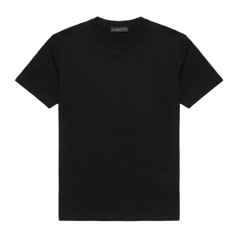 Manuel Ritz Uomo Nero - T-Shirt Girocollo - Tops - 2XL