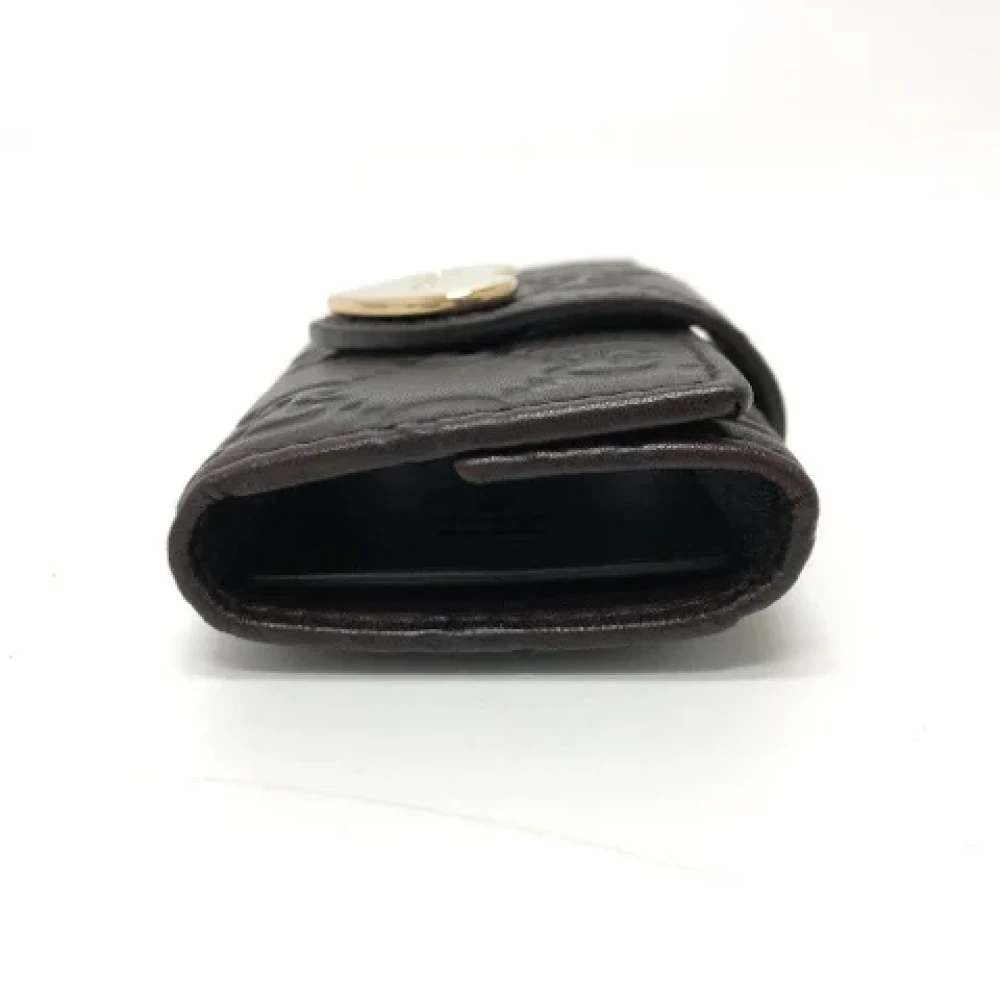 Gucci Vintage Pre-owned Leather key-holders Brown Dames