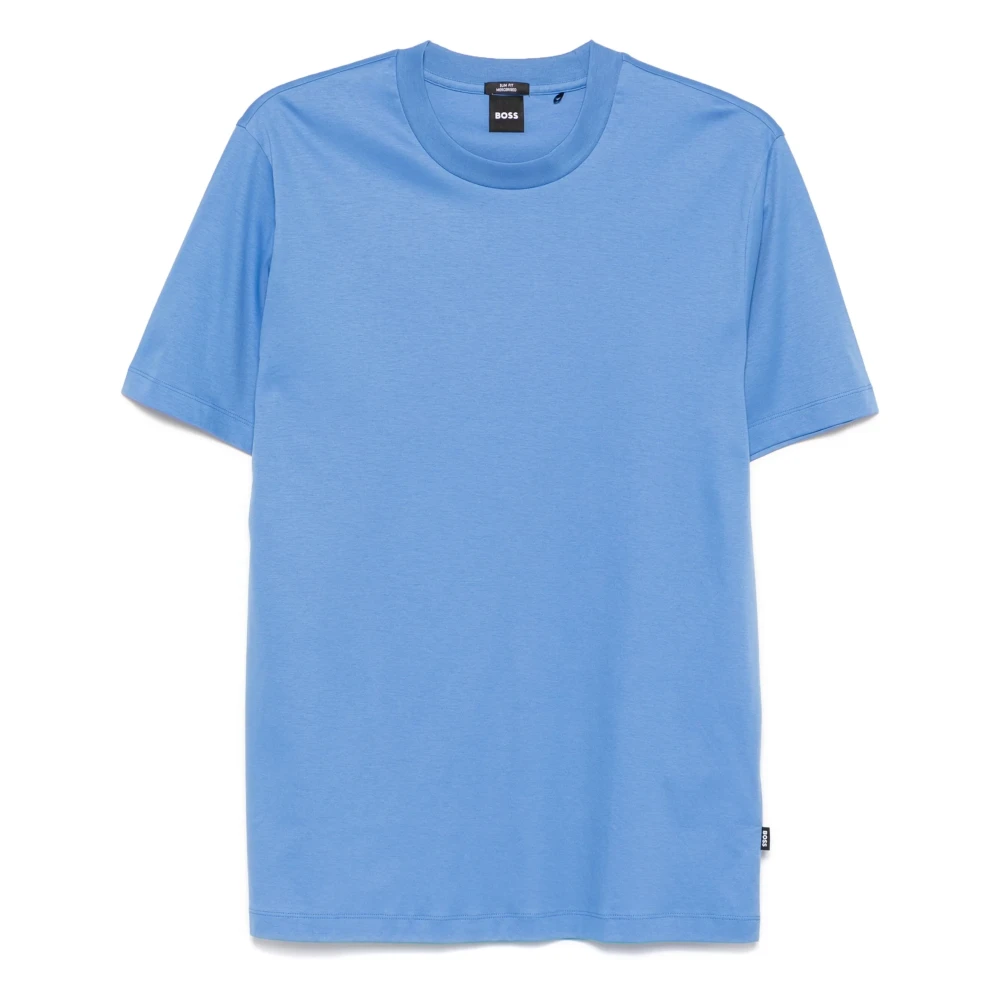 Hugo Boss Bomull T-shirt med Designers kod Blue, Herr