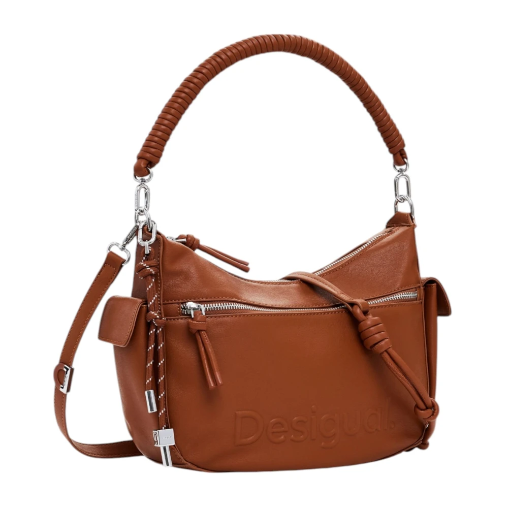 Desigual Lente Zomer Dames Middelgrote Tassen Collectie Brown Dames
