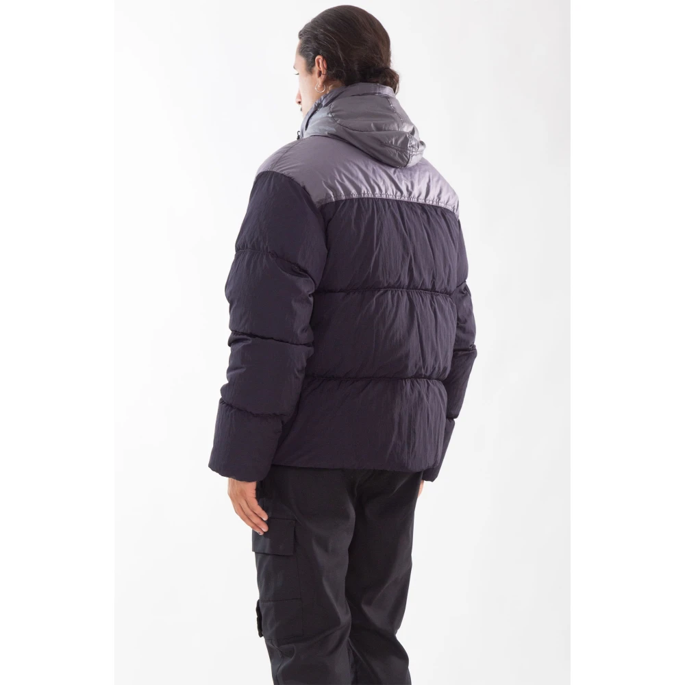 C.P. Company Eco Chrome-R Goggle Down Jacket Blue Heren