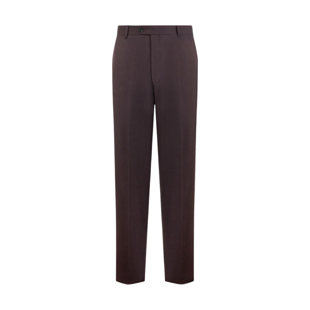 Brooks Brothers Purple Suit Trousers, Male, W34, Virgin Wool Trousers