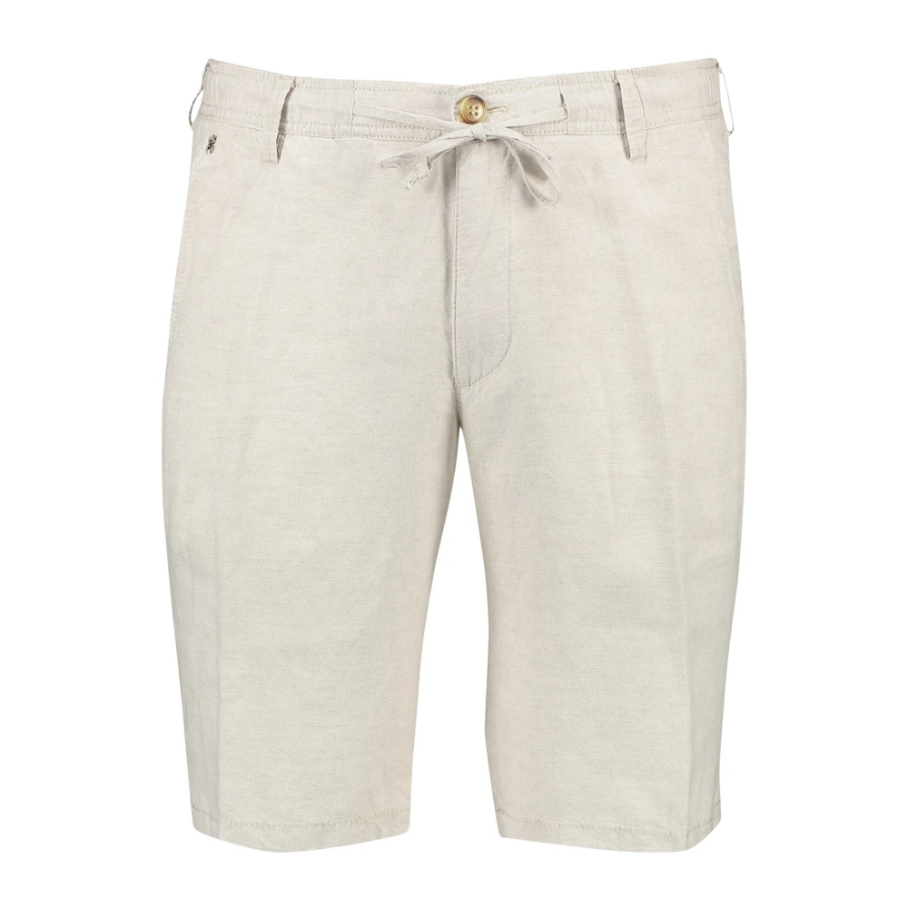 Gardeur Beige Shorts met Plain Design Beige Heren