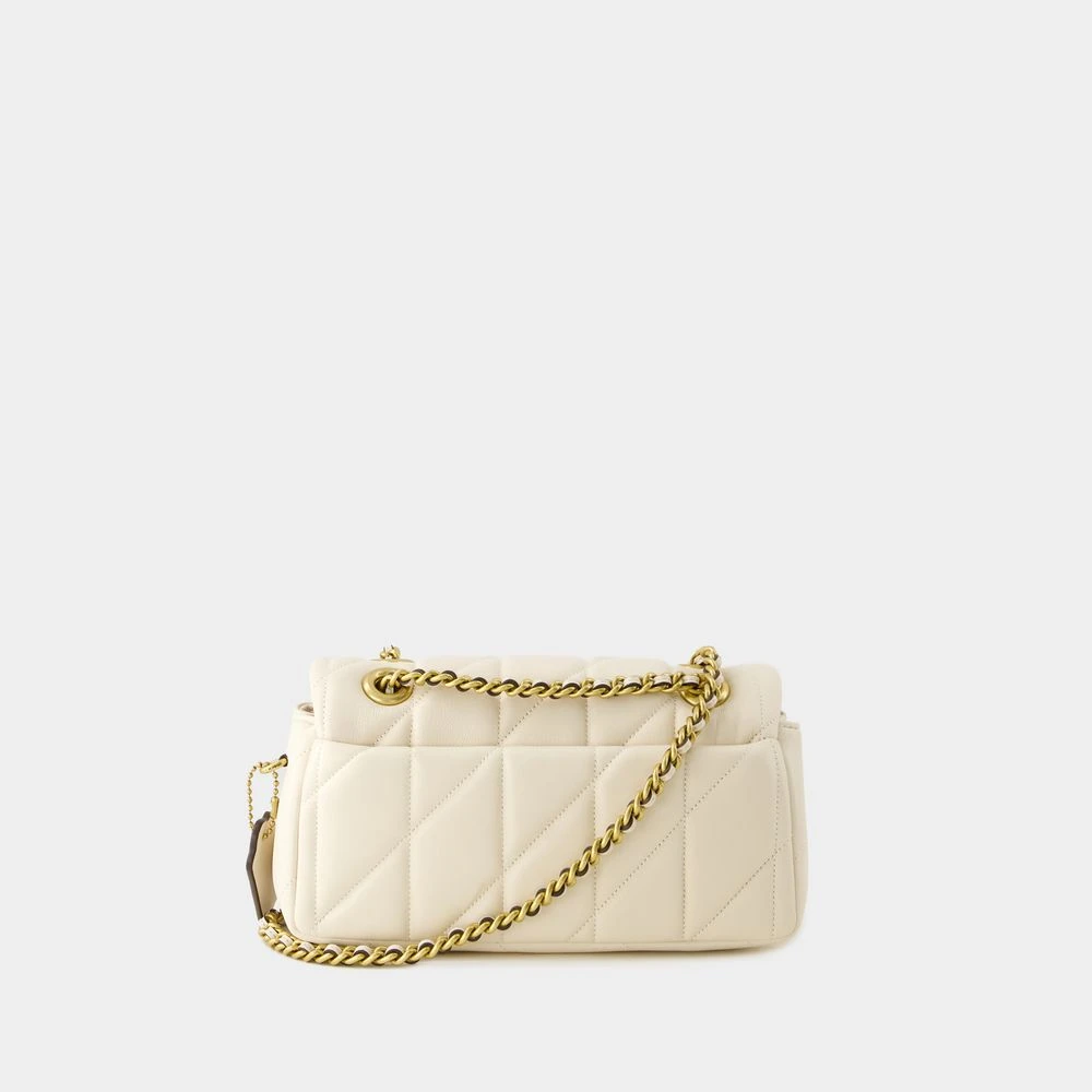 Coach Witte leren crossbody tas met klep Beige Dames