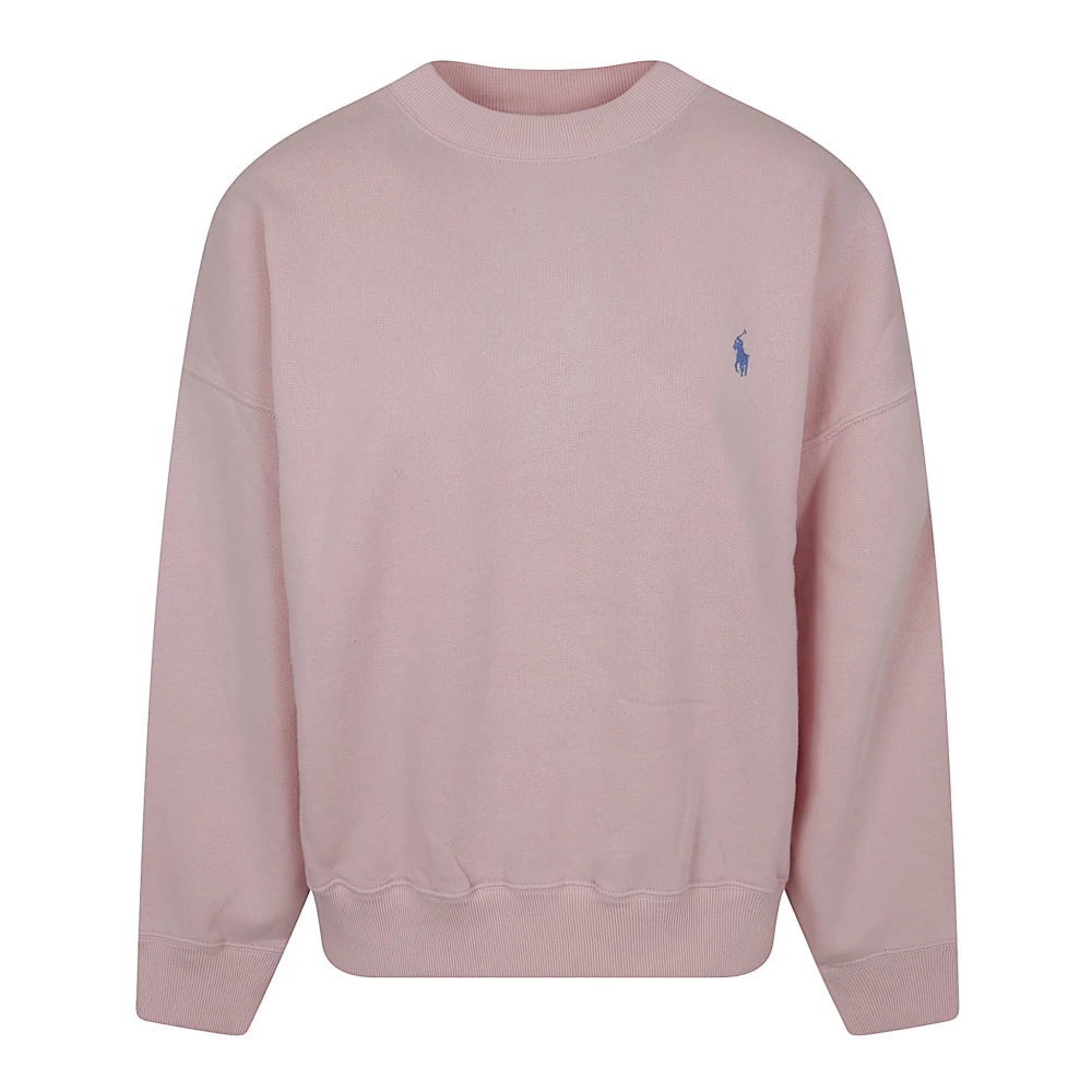 Polo Ralph Lauren Donna Rosa Felpa In Maglia Pullover