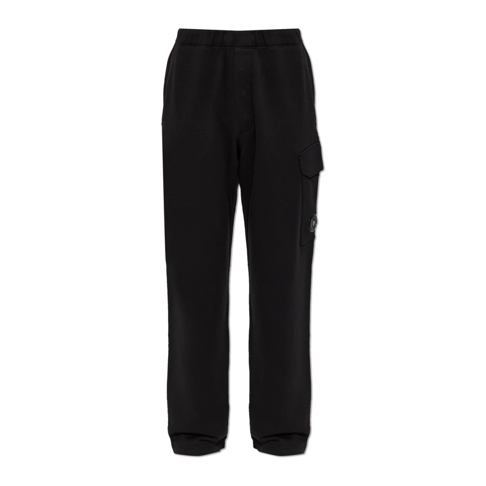 Cp Company Men's Open-Hem Cotton Joggers - Black 999 - XL (52) - Image 2
