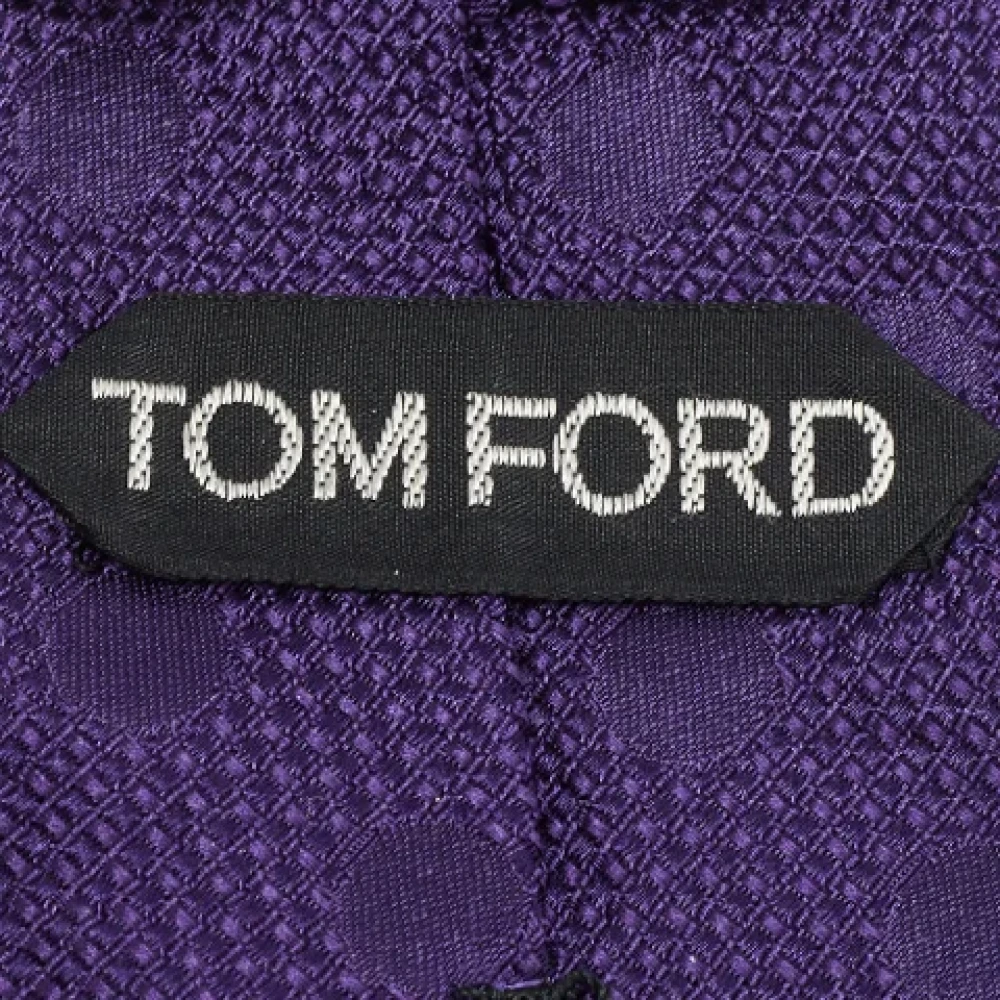 Tom Ford Pre-owned Silk home-office Purple Heren