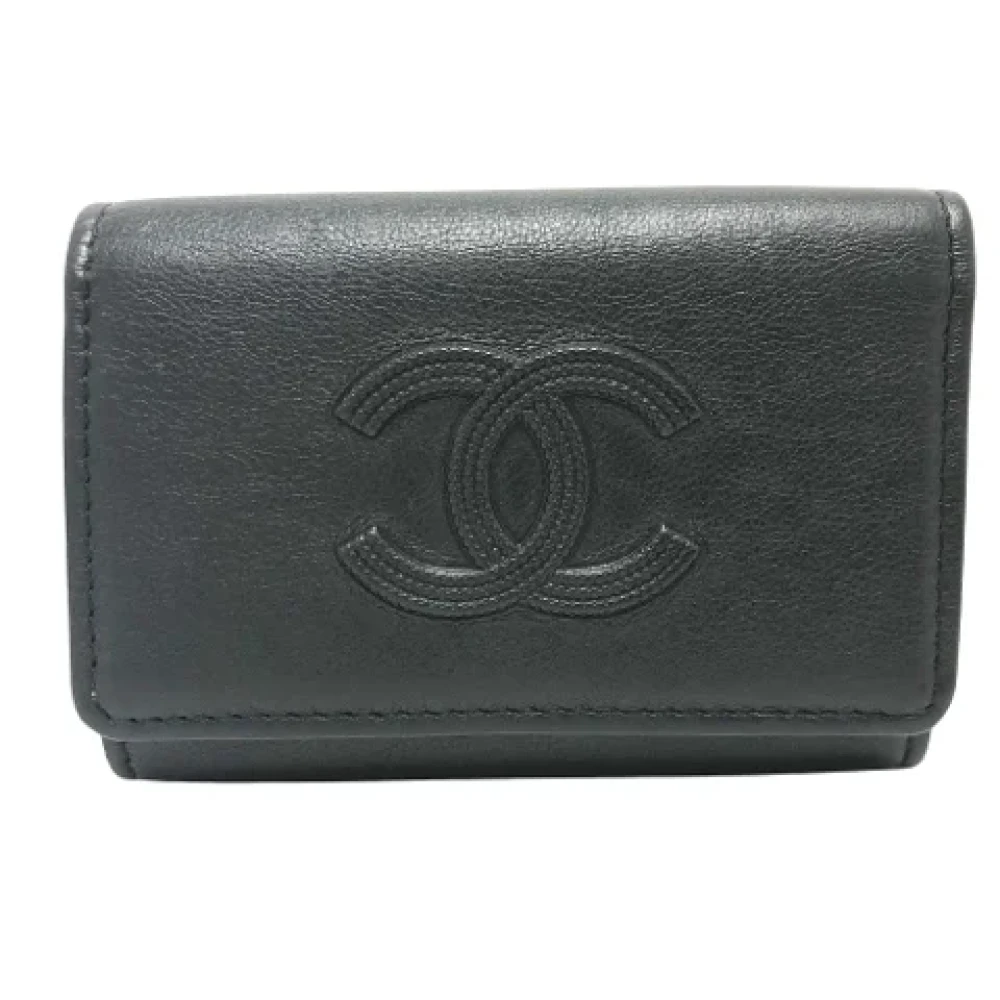 Chanel Vintage Pre-owned Leather key-holders Black Dames