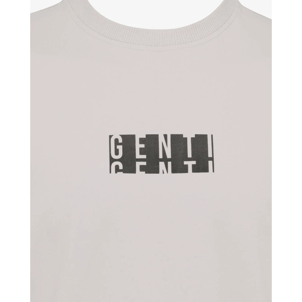 Genti Korte mouw T-shirt J9032-1202 Beige Heren