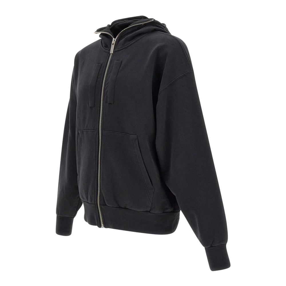 44 Label Group Ritsritshoodie met capuchon Black Heren