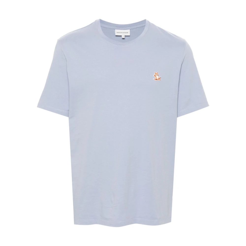 Maison Kitsuné Chillax Fox Patch Jersey T-shirt Blue, Herr