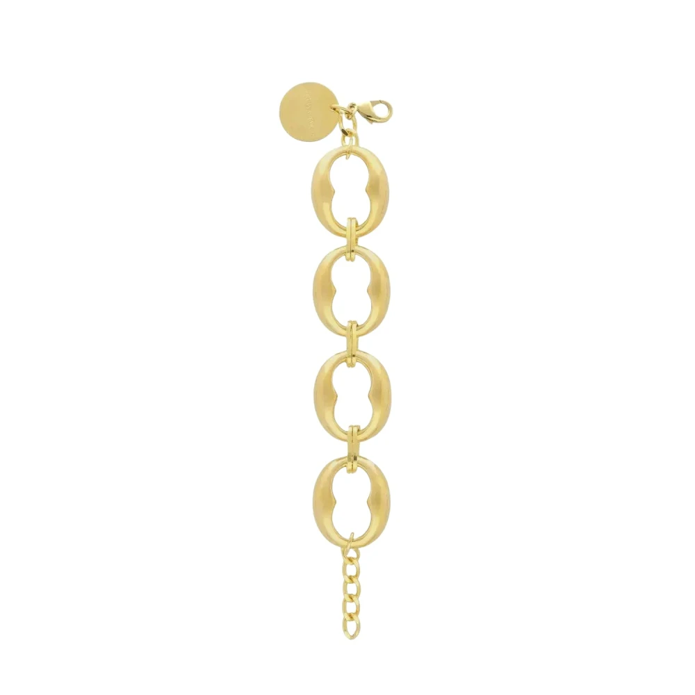 Vanessa Baroni Women's Yellow Bracelets, One Size, Gold Turtle Charm Bracelet Snap Closure