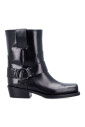 black-leather-biker-ankle-boots