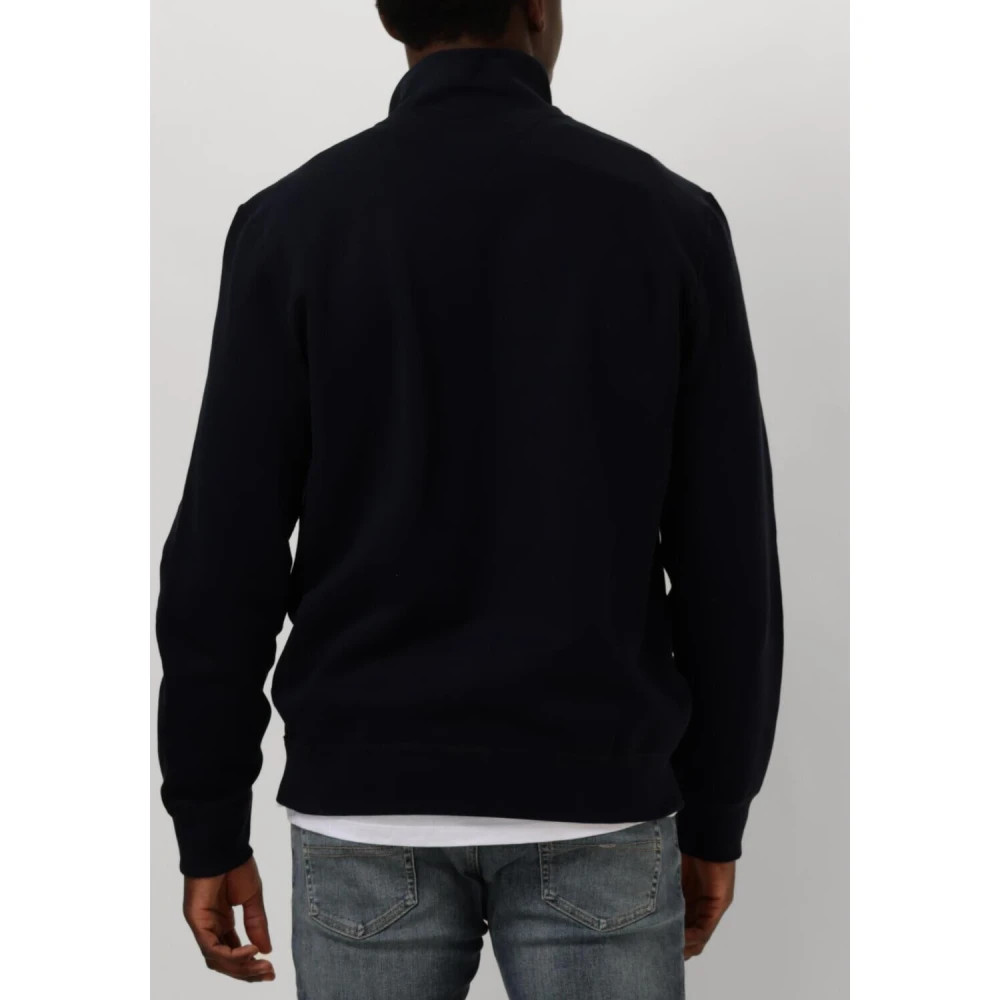 Tommy Hilfiger Essential Fleece 1 4 Zip Sweater Blue Heren