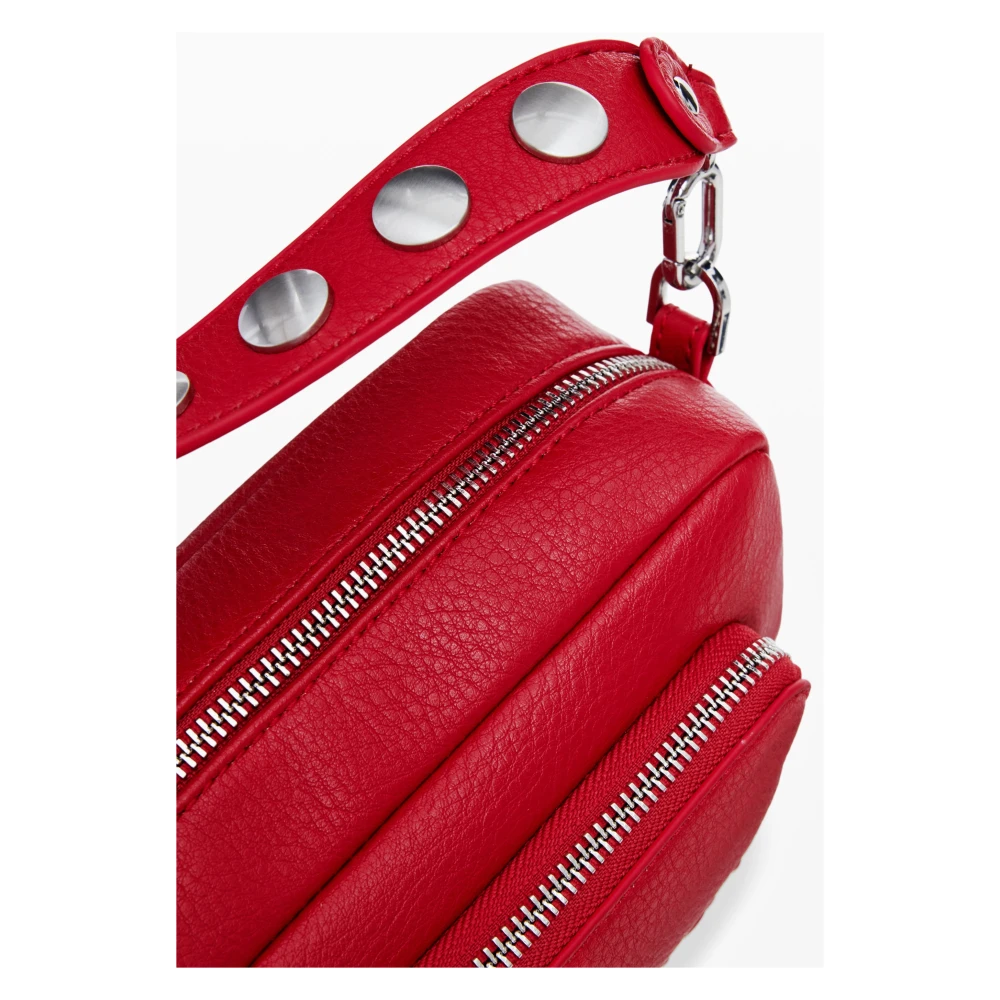 Desigual Rode Schoudertas met Ritssluiting Red Dames