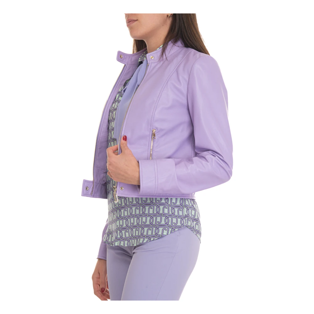 Liu Jo Biker jacket Purple Dames