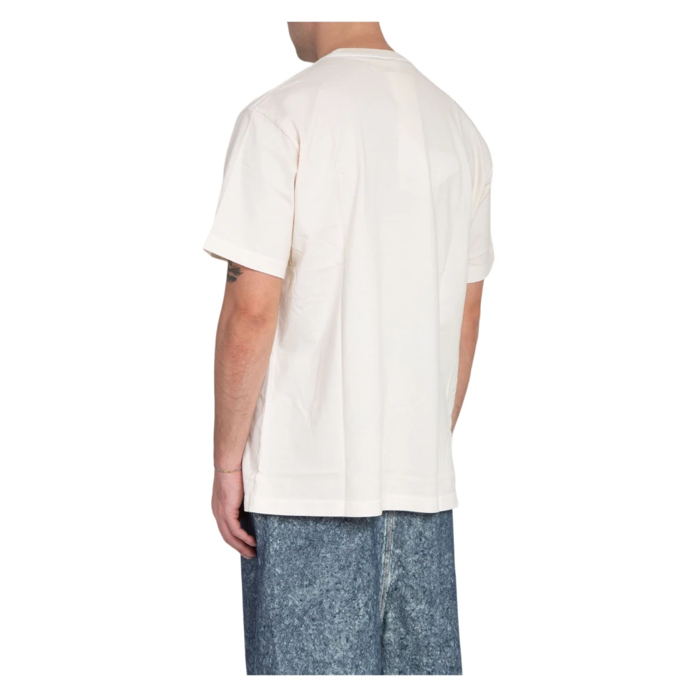 Doublet Android Print Tee in Wit White Heren