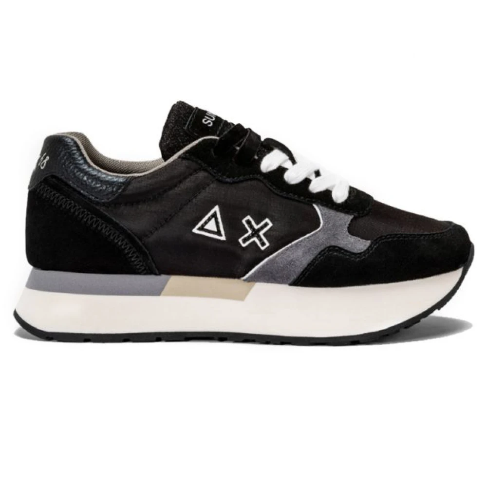 Sun68 Kelly Solid Zwarte Sneakers Black Dames
