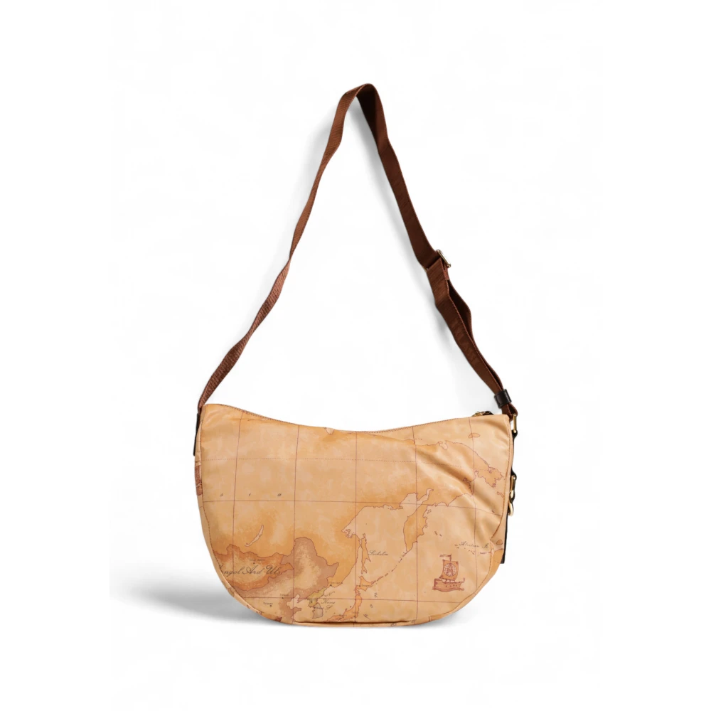 Alviero Martini 1a Classe Polyethyleen Handtas met Lederen Blend Beige Dames