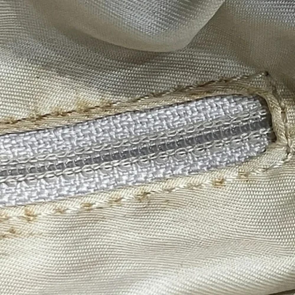 Chanel Vintage Pre-owned Fabric chanel-bags Beige Dames