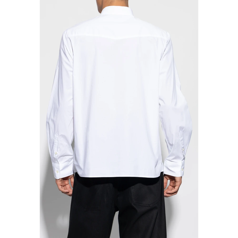 Officine Générale Katoenen overhemd White Heren