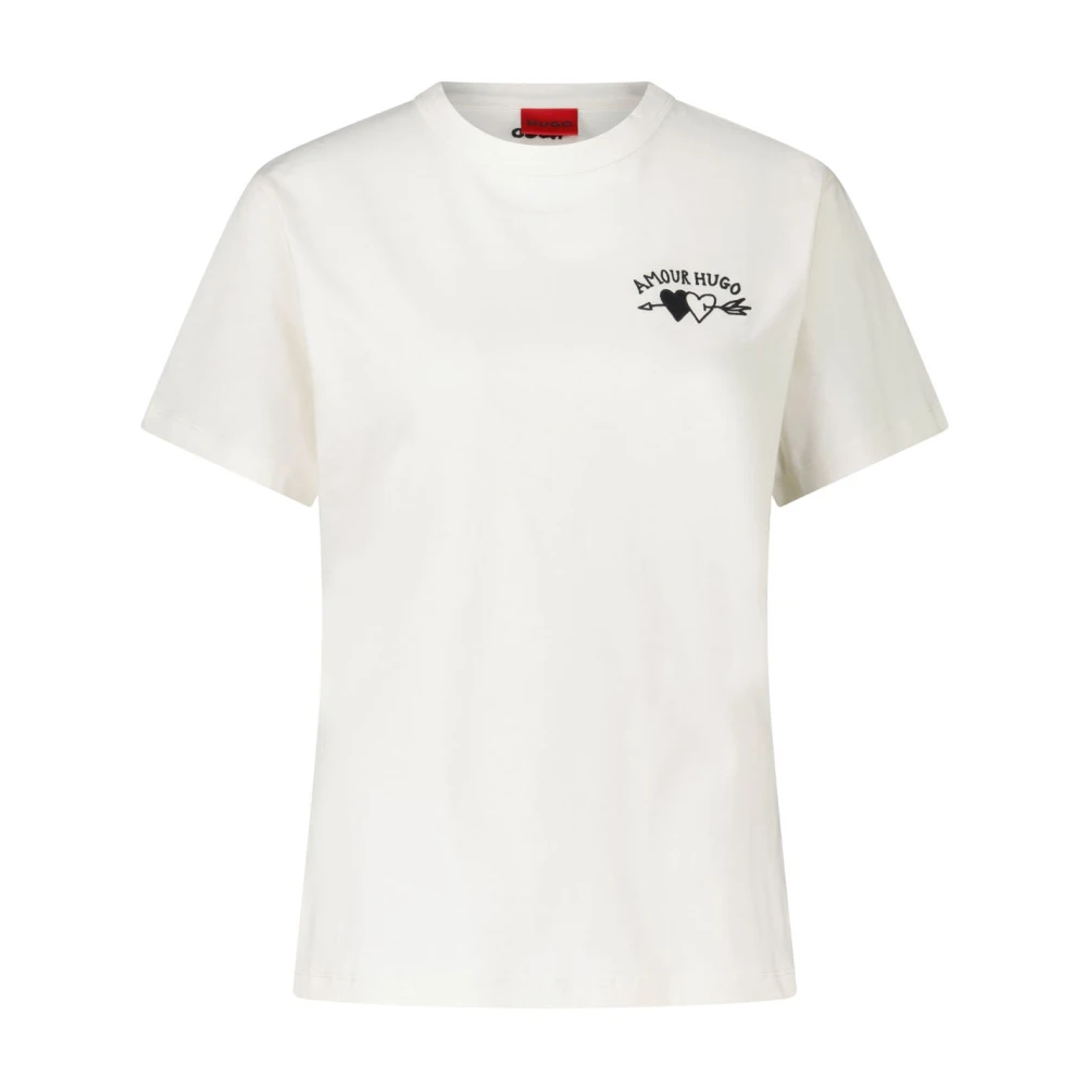 Hugo Boss Stijlvol T-shirt voor mannen White Dames