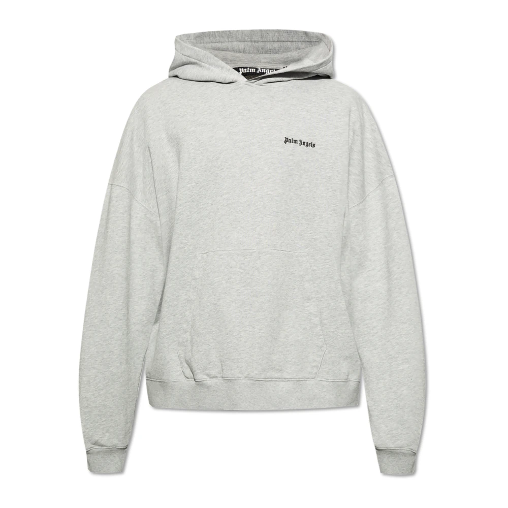 Palm Angels Hoodie Gray Heren