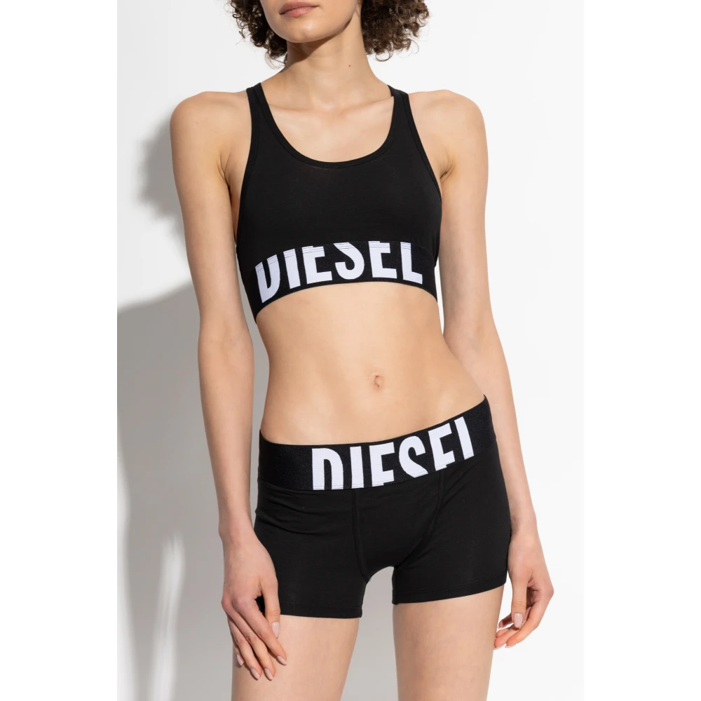 Diesel Twee-pack boxershorts Black Dames