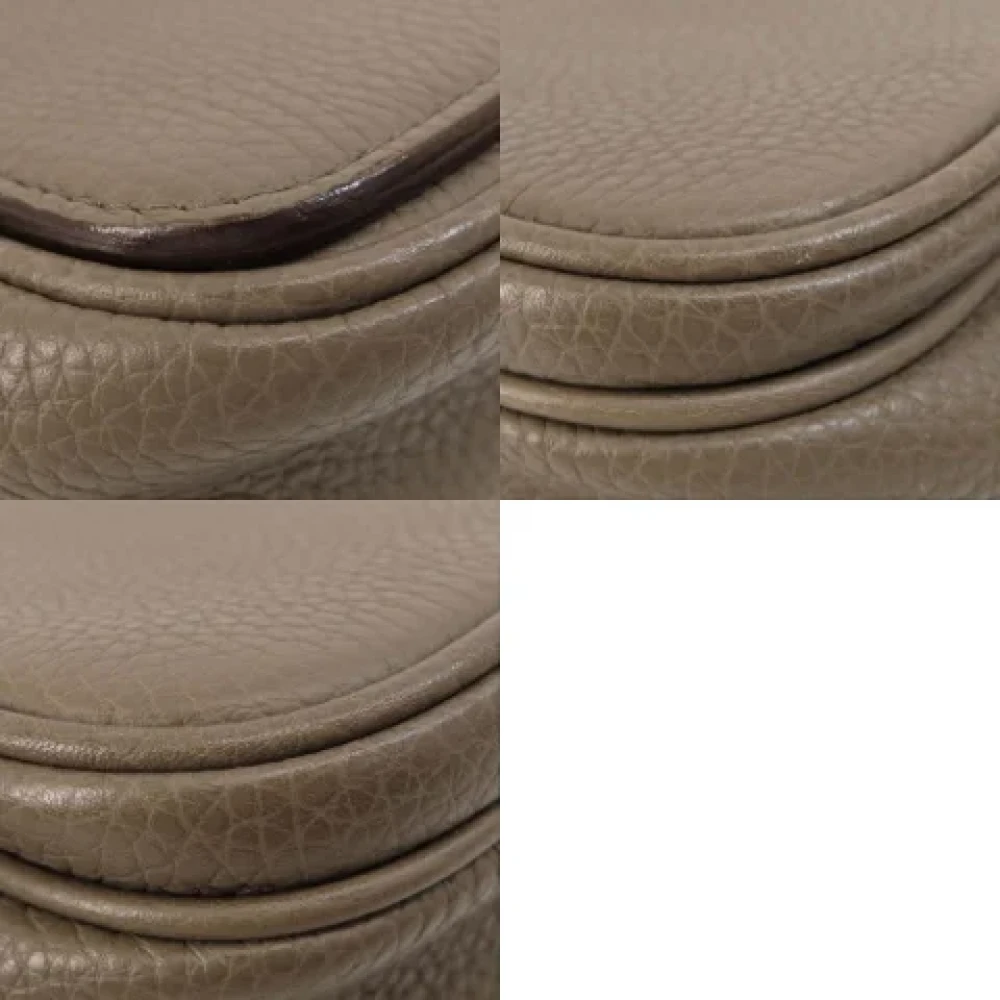 Bally Pre-owned Leather handbags Beige Heren