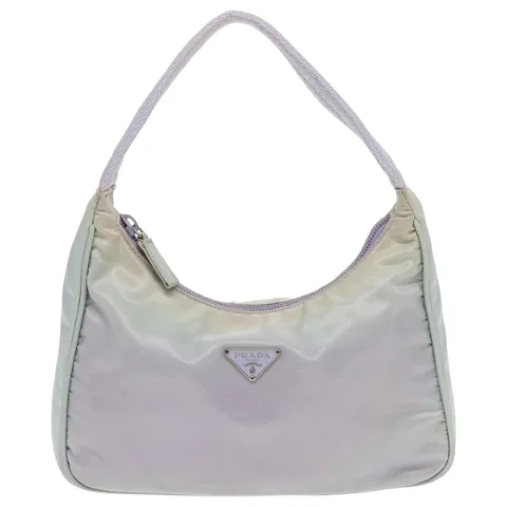 Prada Vintage Pre-owned Nylon handbags Purple Dames