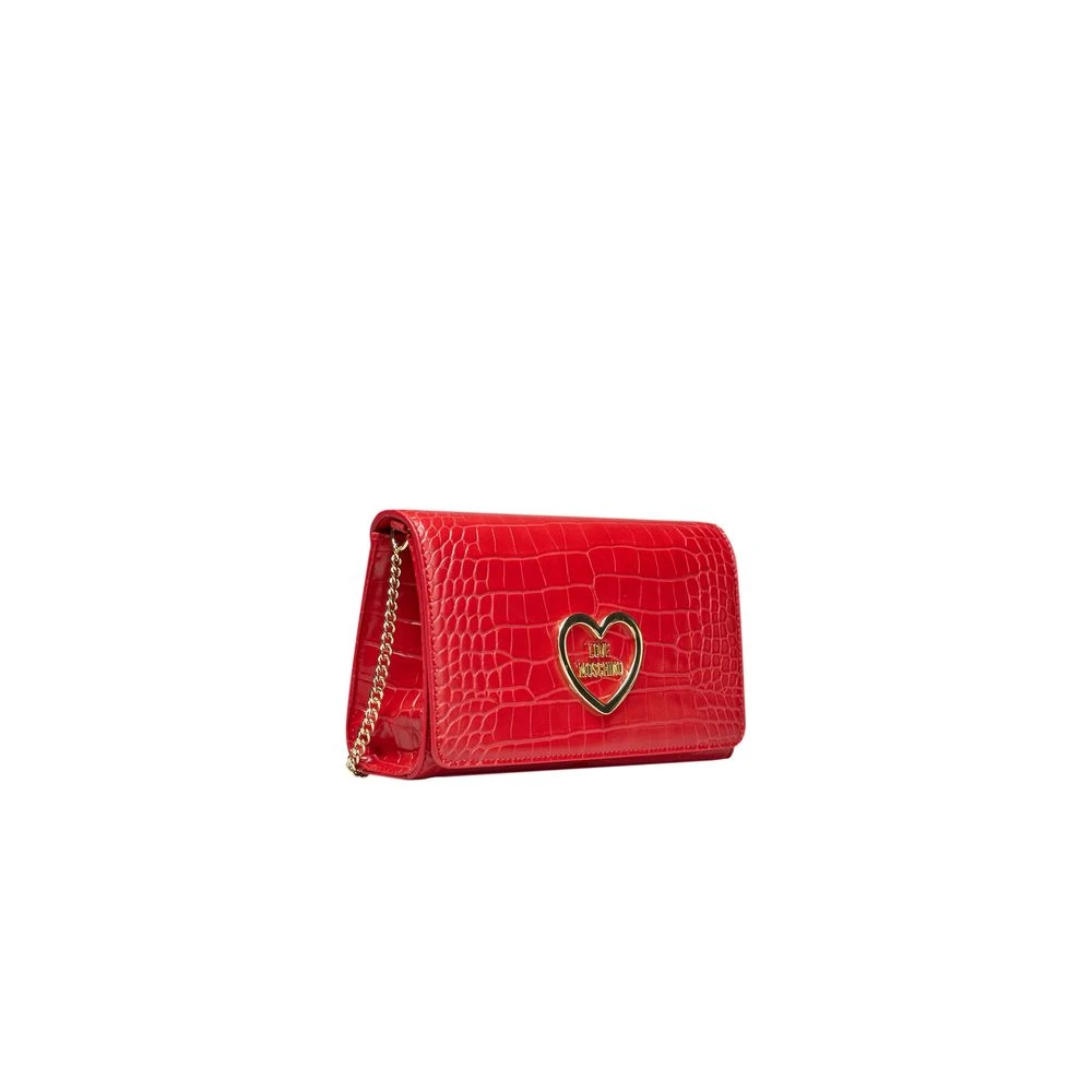 Love Moschino Rode Schoudertas met Ketting Red Dames
