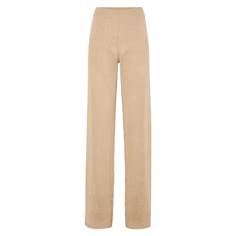 MVP wardrobe Cambria Gebreide Broek Beige Dames