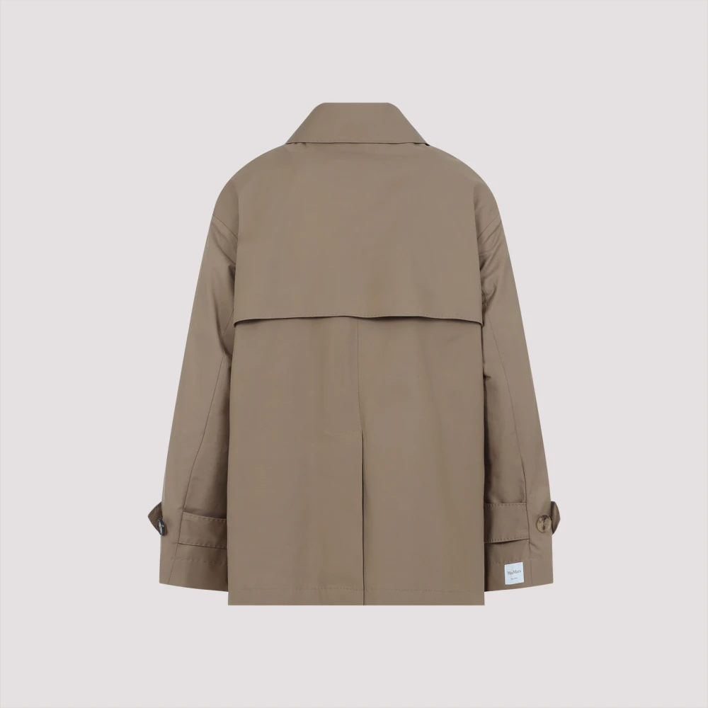 Max Mara Lente Kameel Korte Trenchcoat Beige Dames