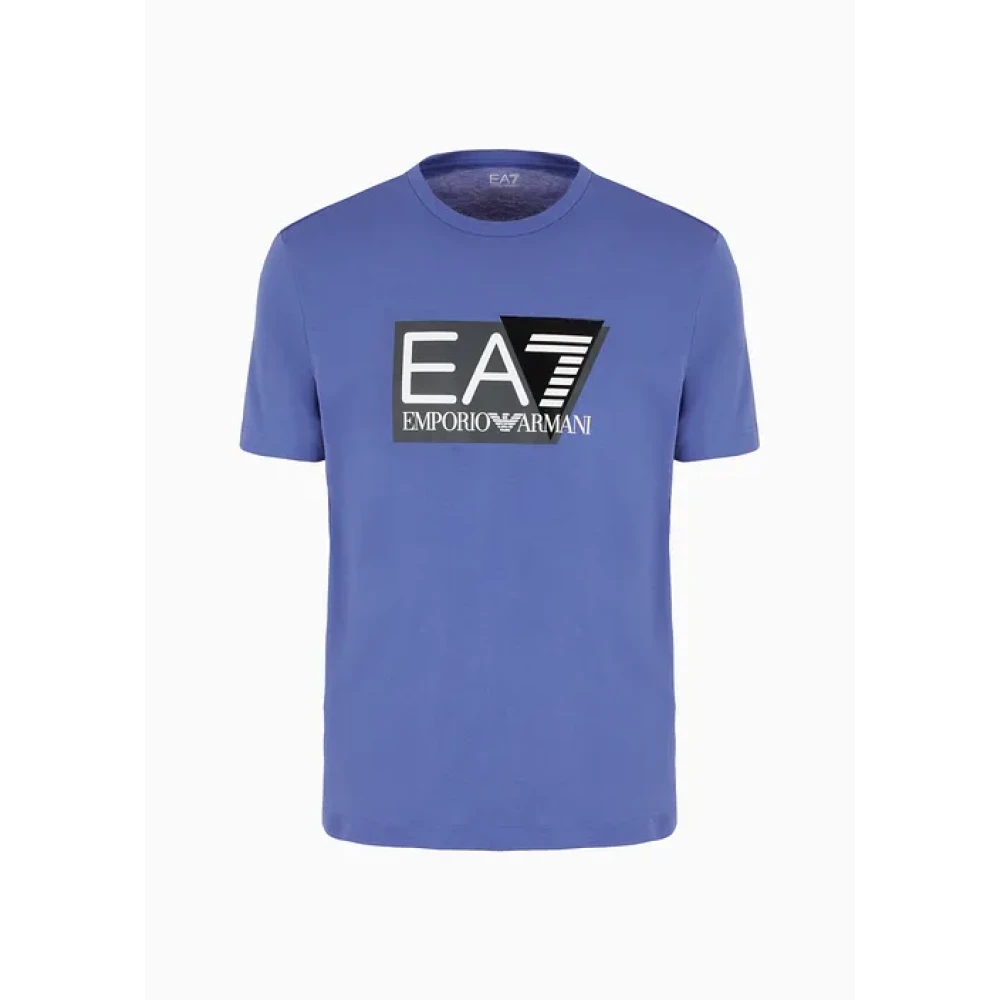 Emporio Armani EA7 Visibility T-Shirt Heren Blauw Blue Heren