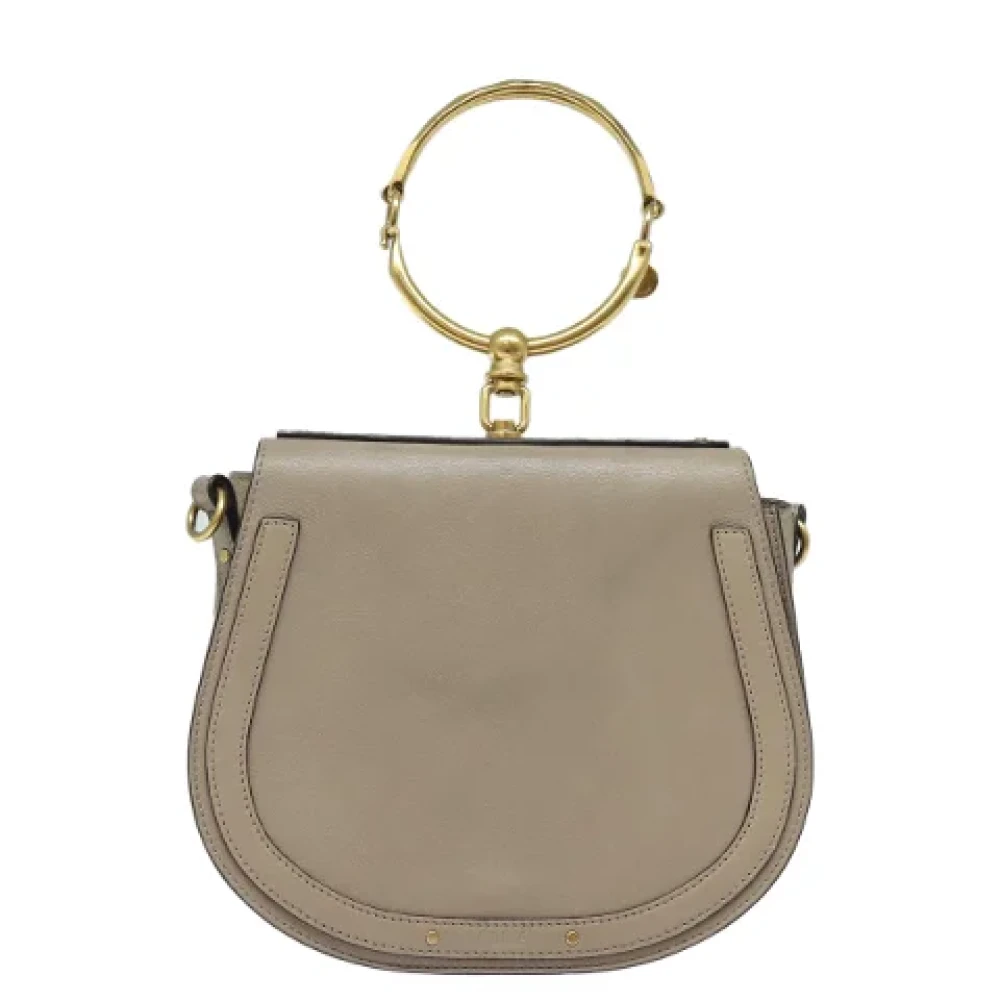 Chloé Pre-owned Leather handbags Beige Dames