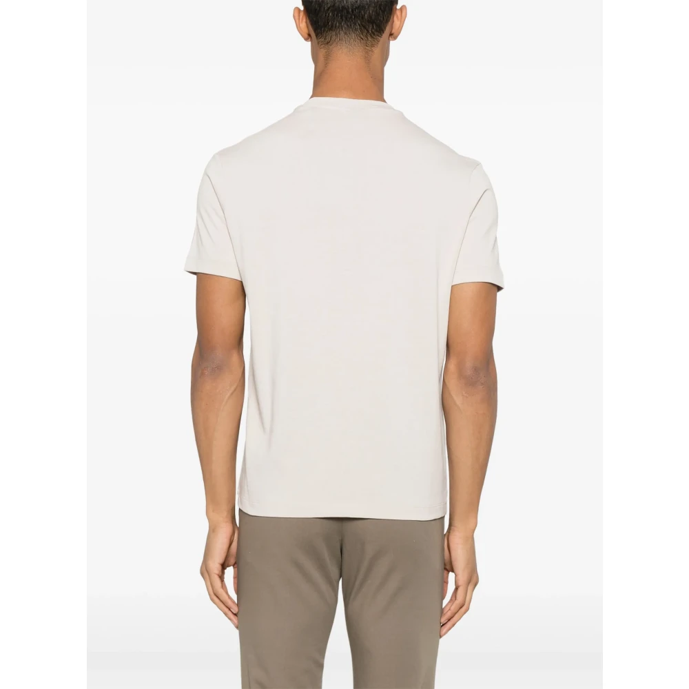 PAUL & SHARK Katoenen T-shirt met Designerscode Beige Heren