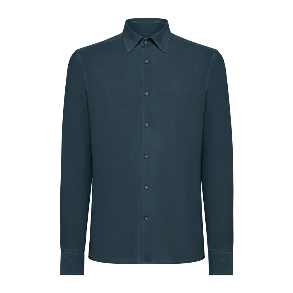 Rrd Men's Blue Techno Wash Piqué Shirt