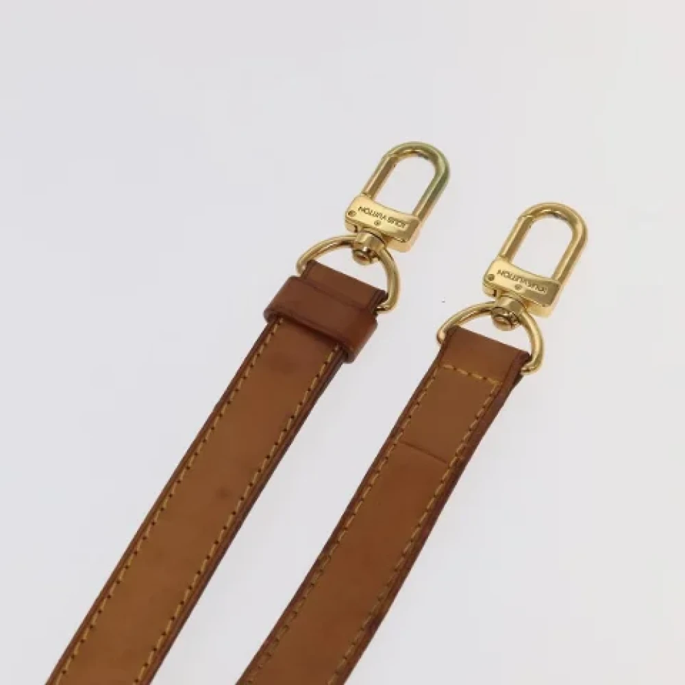 Louis Vuitton Vintage Pre-owned Leather home-office Beige Dames