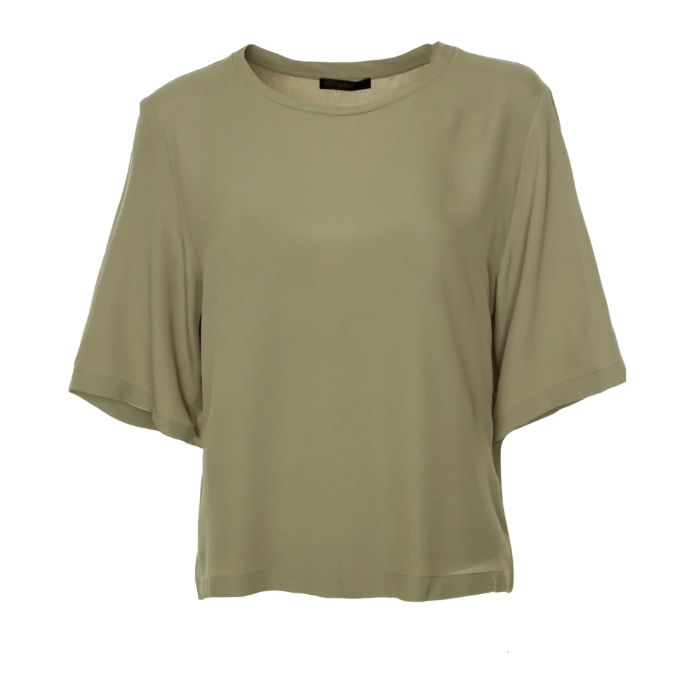 Drykorn Casual Shirt Blouse met Ronde Hals Green Dames