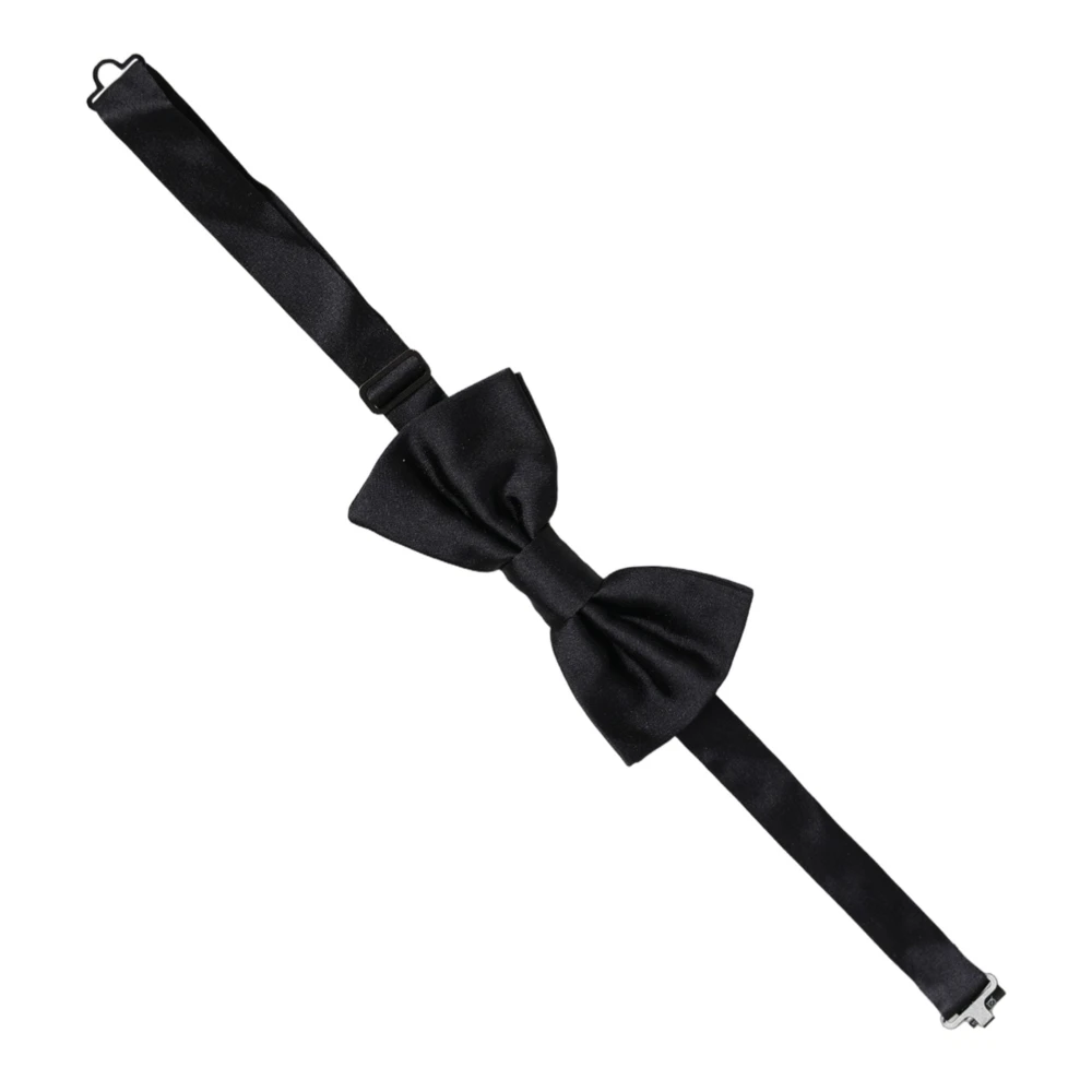 Dolce & Gabbana , Bow Ties, Male, Black, One Size, Pre-Tied Bow Tie
