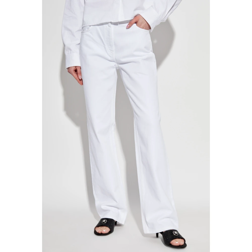 Versace Rechte pijp jeans White Dames