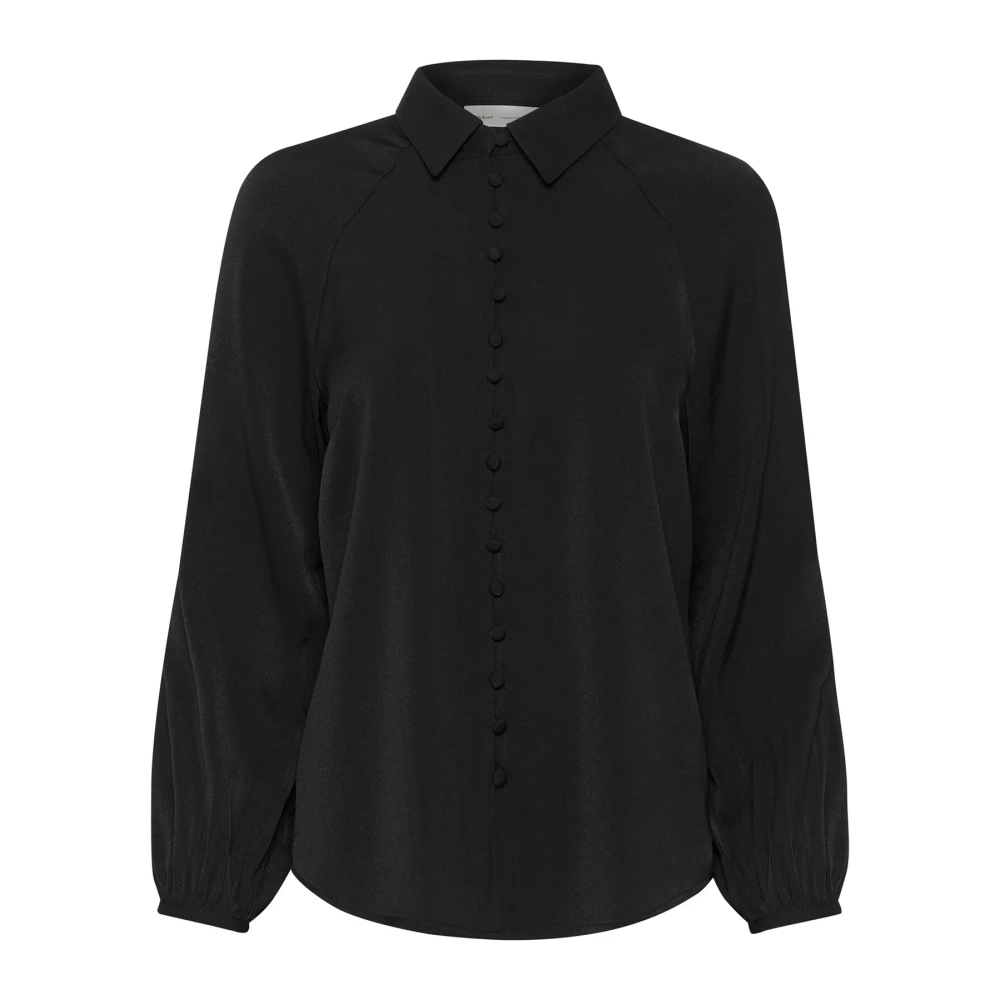 InWear Elegante Zwarte Overhemdblouse Cadenzaiw Black Dames