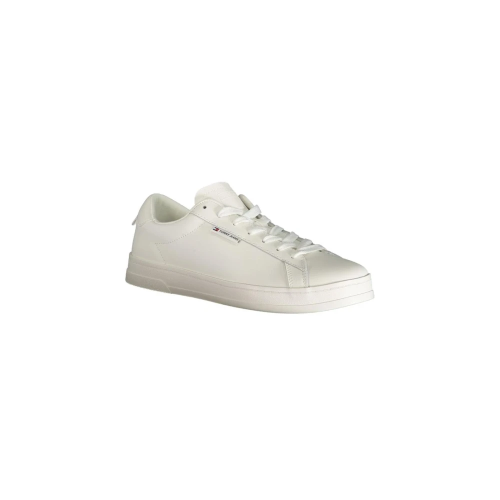 Tommy Hilfiger Men's White Sneakers, 10 Uk, Platform Trainers For