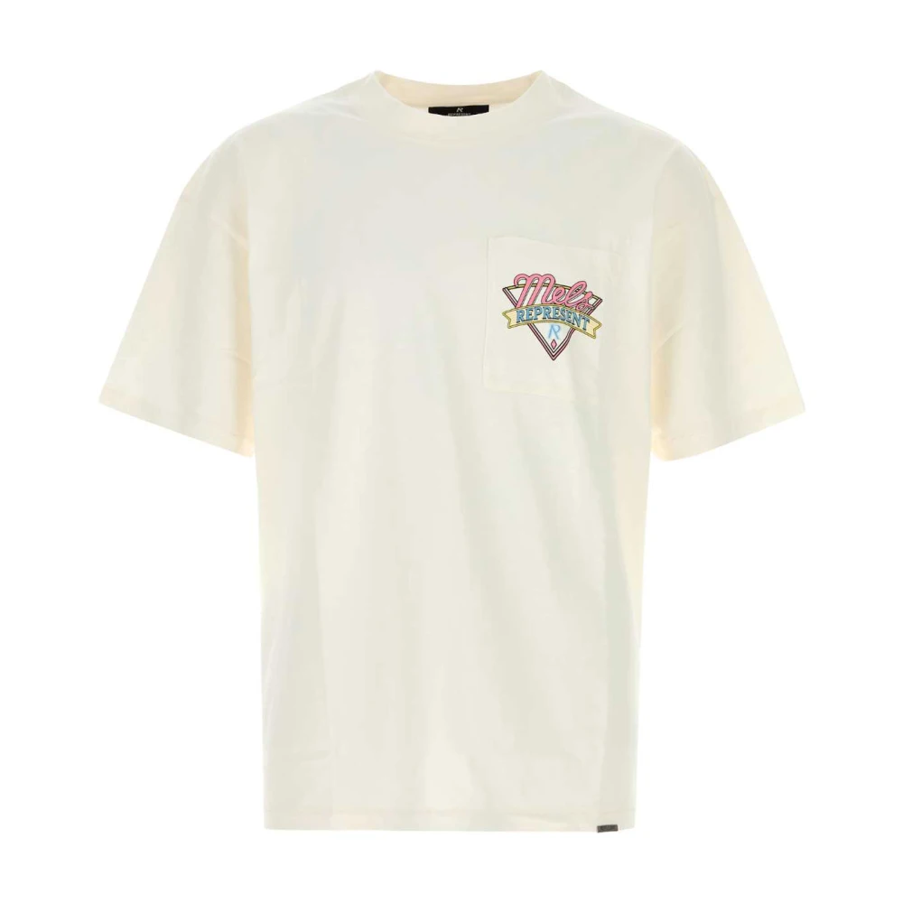 Represent Men's White T-Shirts, M, Cotton Oversize T-Shirt