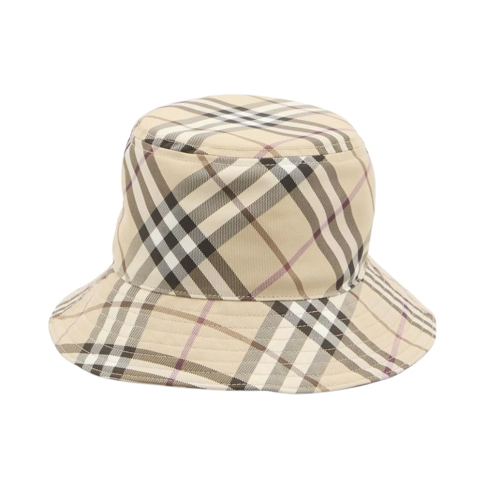 Burberry Damen Beige Check Bucket Hat