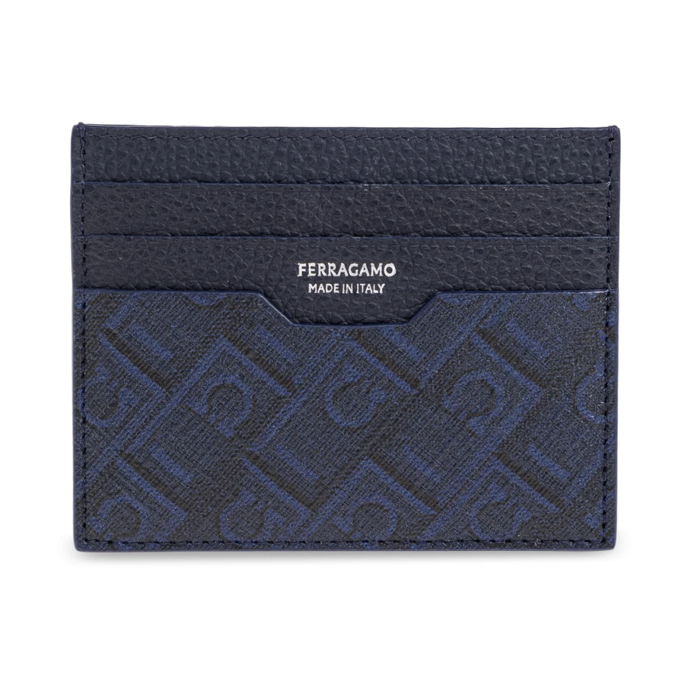 Ferragamo Uomo Blu Portacarte Monogram